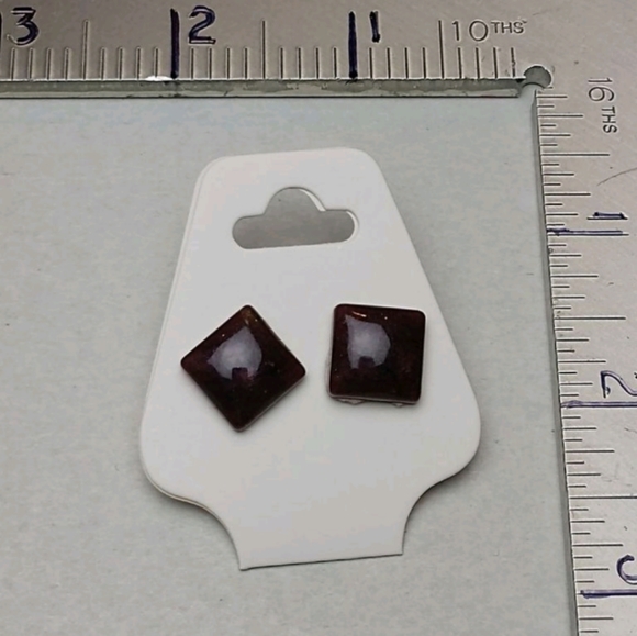 Hand crafted resin earrings, NEW - Picture 1 of 2